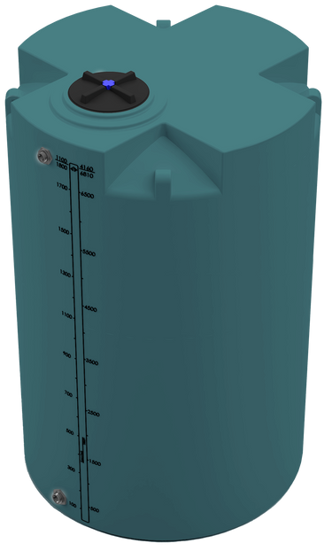 1800 GAL PROCHEM® PLUS POTABLE WATER TANK - LPE 1.0 FDA - GREEN - DIA 72